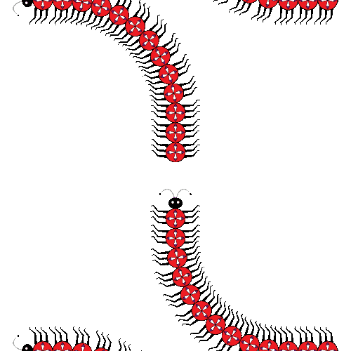 Centipedes clip art