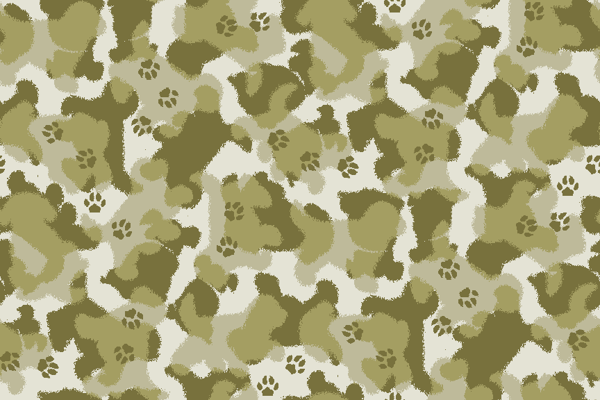 Camouflage militaire et chiens image
