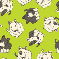 Bull Terriers clip art