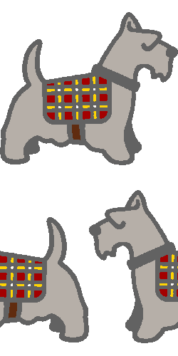 Scottish Terrier or Miniature schnauzer clip art