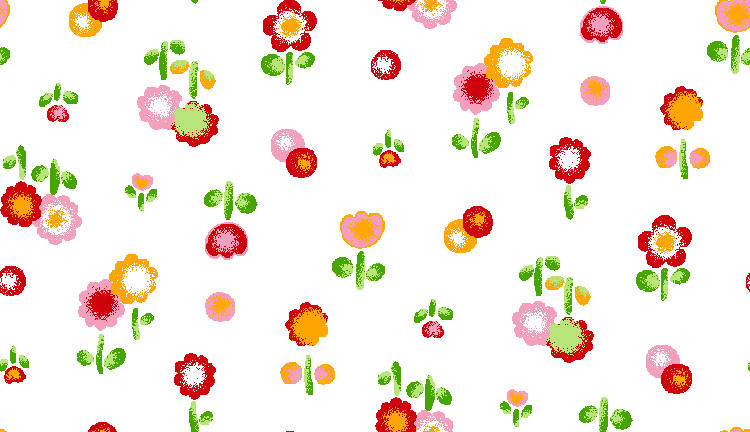 07-花柄の壁紙