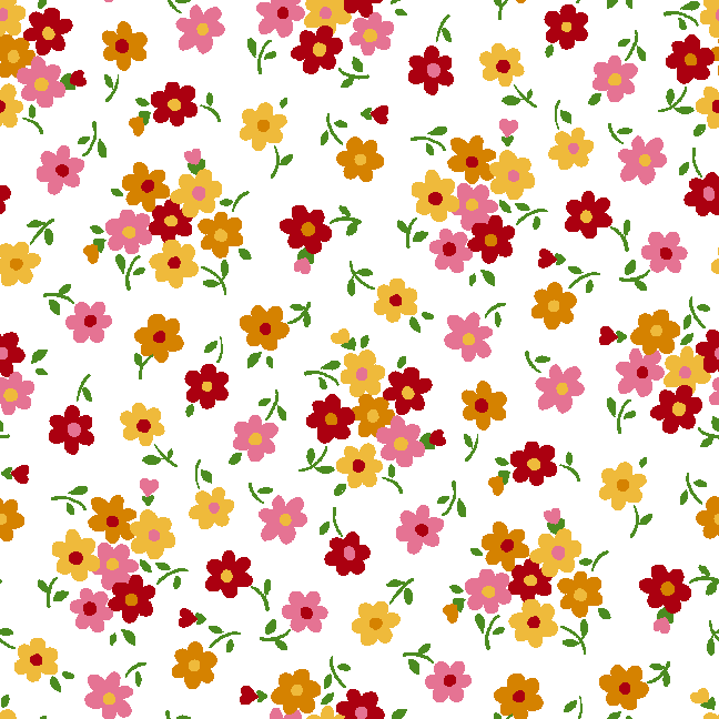 08-花柄の壁紙