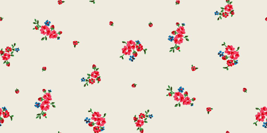 06-小花柄の壁紙