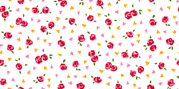 07-(バラ)薔薇＆ハート・ボカシの壁紙
