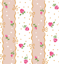 Roses & Ribbon stripes background