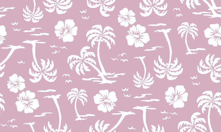 Hibiscus and Palm trees wallpaper
