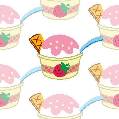 Strawberry ice creams clip art