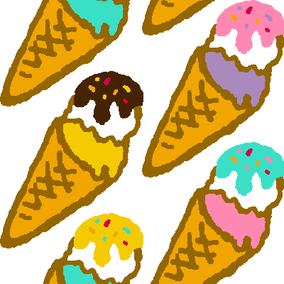 Ice-cream cones clip art