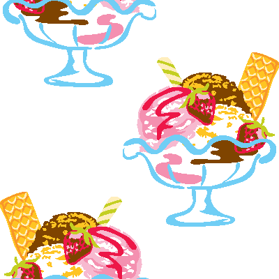 Ice cream sundaes clip art