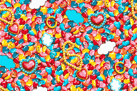 Jelly beans & jewelry wallpaper