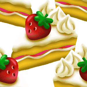 Gâteau fraise fond d’écran
