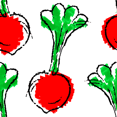 Red turnips clip art