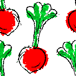 Red turnips image