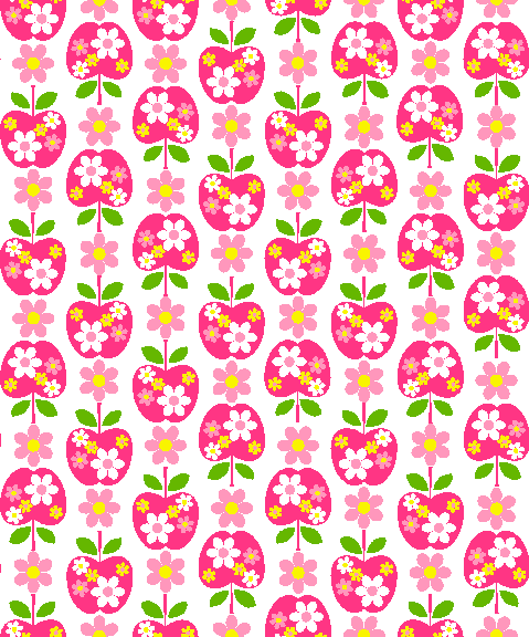 Pomme et fleurs image