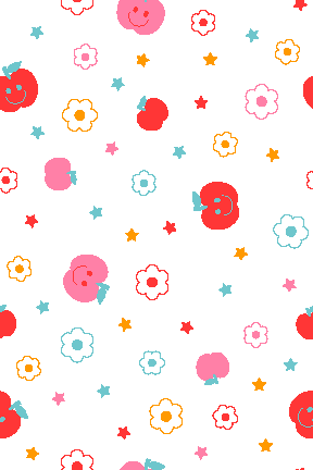 Apple and Flowers wallpaper
