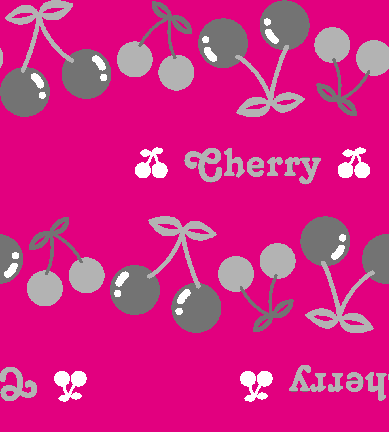 Cherries and Logo wallpaper