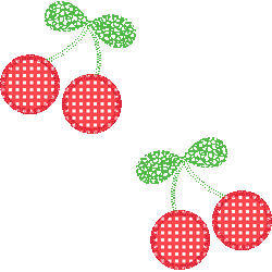 Cherry appliques image
