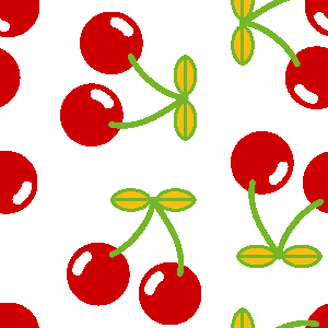 Simple cherries clip art