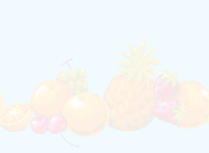 Ananas, fraise, cerise, muscat et orange