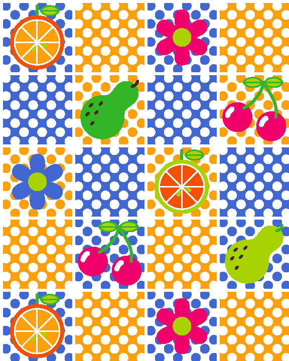 Cherries, oranges & pears image