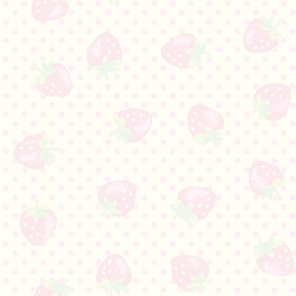 イチゴ＆水玉の背景画像