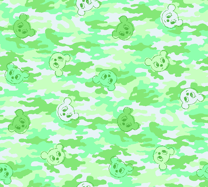 Camouflage patterns with Bears background