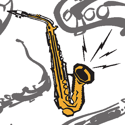 Saxophones clip art