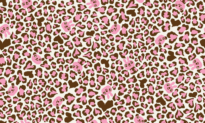 Leopard patterns with animals wallpaper
