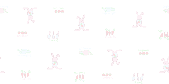 03-兔(ウサギ)＆野菜の壁紙