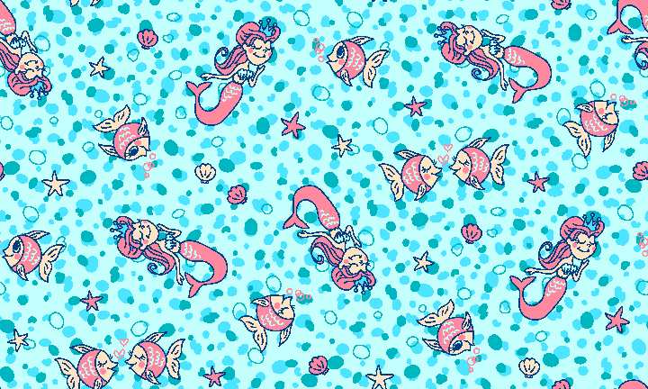 Fish and Mermaids wallpaper