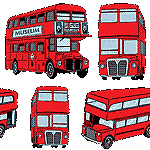 Double-decker buses image
