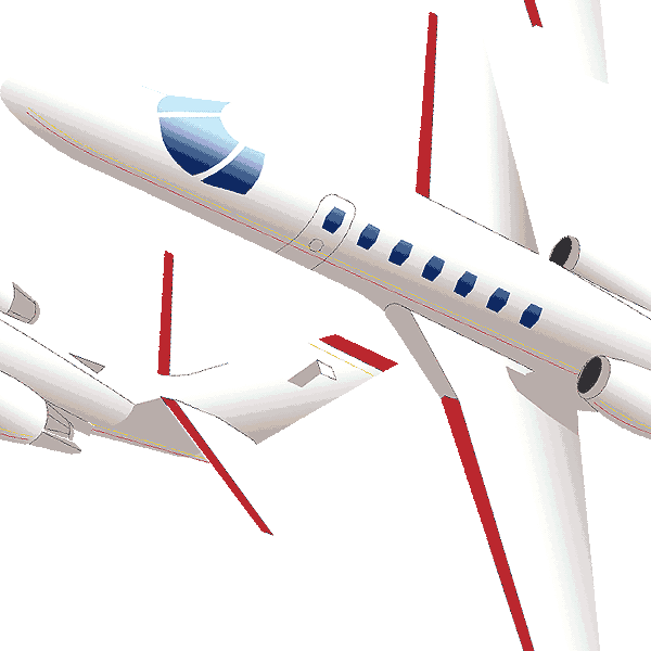 Business jets clip art