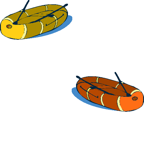 Inflatable boats clip art