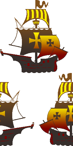 Pirate ships clip art
