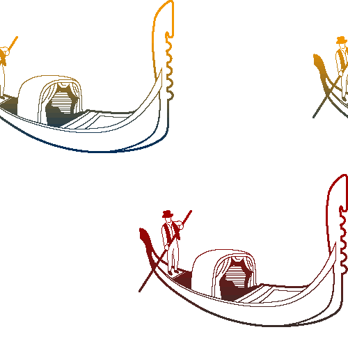 Gondolas clip art