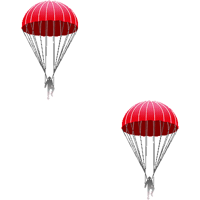 Parachutes clip art