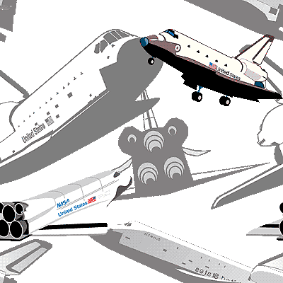 Space Shuttles clip art