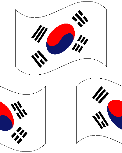 (大韓民国)韓国旗の壁紙