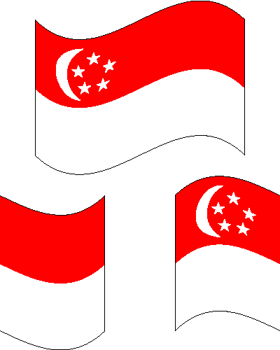 シンガポール国旗の壁紙